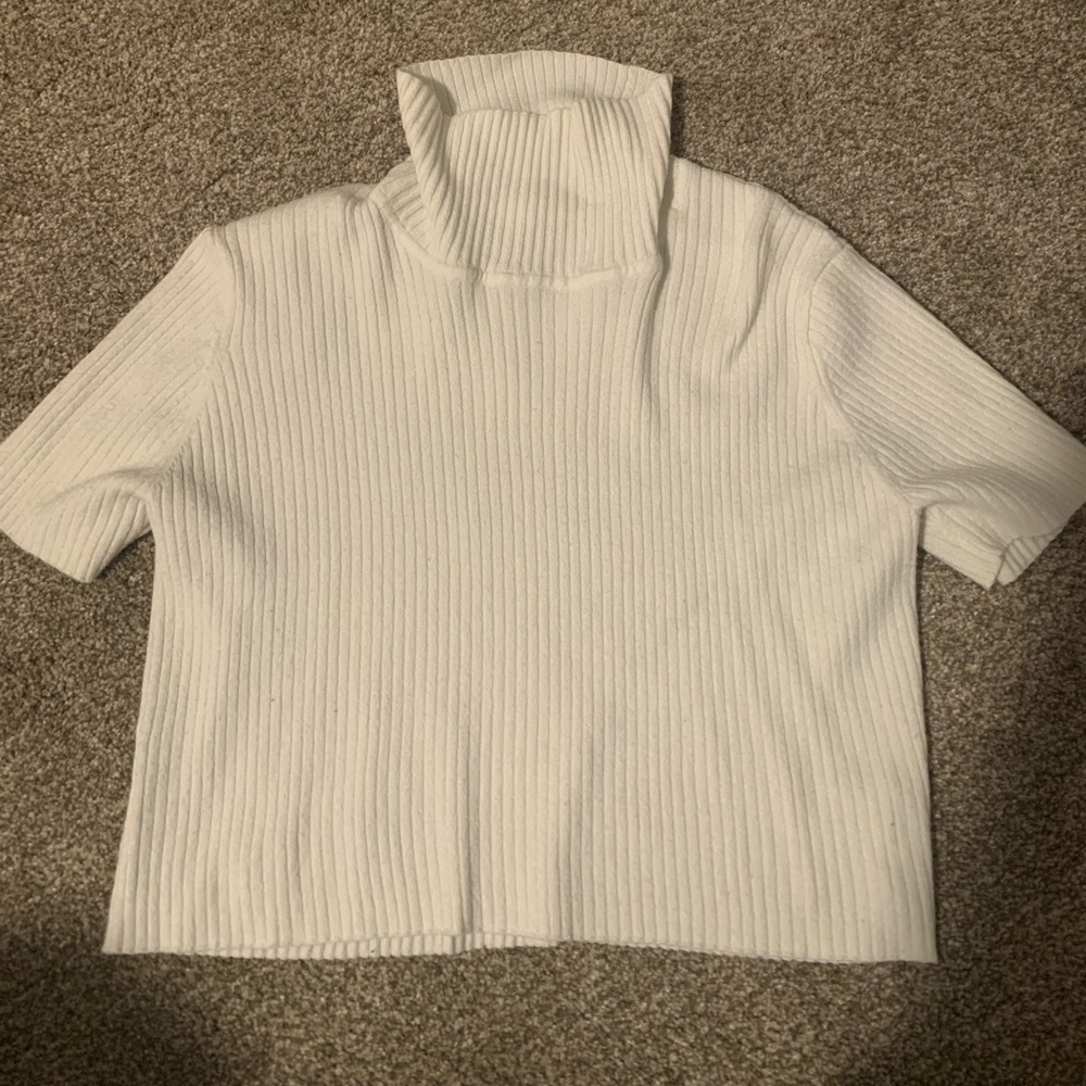 LA Hearts Cropped Turtleneck